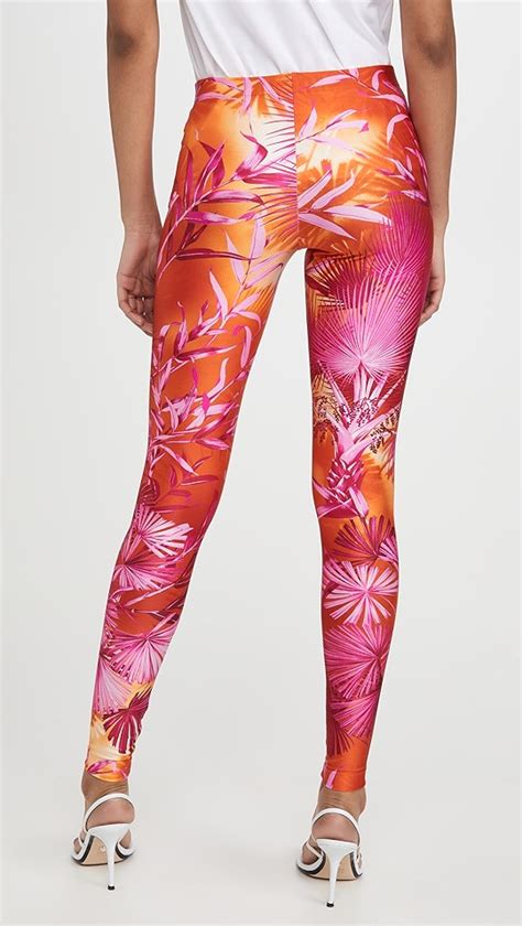 versace palm print leggings|Versace designer leggings.